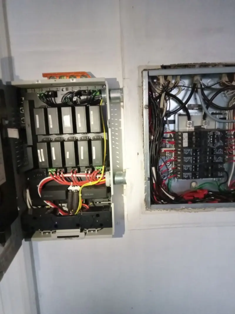 Electrical panel upgrade completed for Ring Doorbell Installation in Hunter
